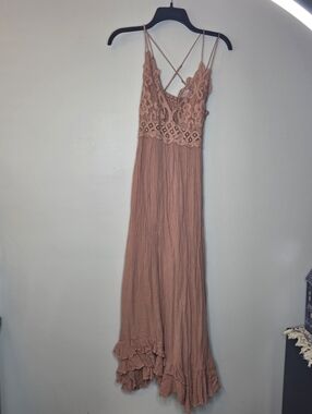 chinese dress ladies Free People Dream Weaver Maxi Dress Teal main image 1